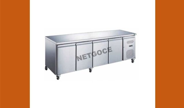 Table réfrigérée neuve 4 portes Netgoce